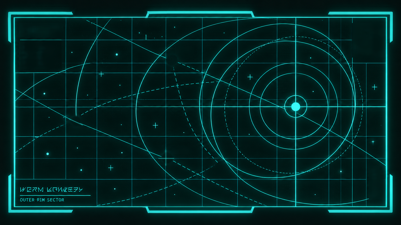 Pantalla de radar espacial